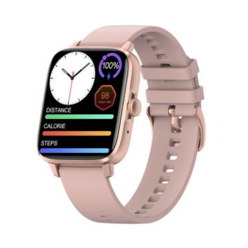 DT102 1.9" Heart Rate/Blood Oxygen Bluetooth Call NFC Watch Gold - 1