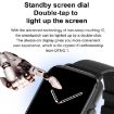 DT102 1.9" Heart Rate/Blood Oxygen Bluetooth Call NFC Watch Gold - 6
