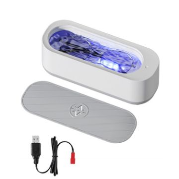 Rechargeable Ultrasonic Cleaner for Jewelry & Glasses with Purple Light - 1