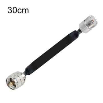 30cm UHF 50 Ohm RF Coaxial Pigtail Extension Cord (M to F) - 1