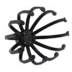 Multi-Claw Vibrating Electrical Scalp Massager Hair Scratcher - Black - 2