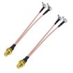 SMA Female to Dual TS9 R WiFi Antenna Extension Cable 15cm - 2
