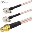SMA Female to 2 TS9 R WiFi Antenna Extension Cable RG316 30cm Adapter - 1