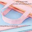 Little Rabbit Pink Canvas Zipper A4 File Bag for Students - 4