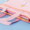 Embrace Rabbit Pink A4 Zipper Canvas File Bags for Students - 5