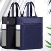 BeiDuoMei A4 Waterproof File Bag with Cup Holder - 3 Layers, Black - 2