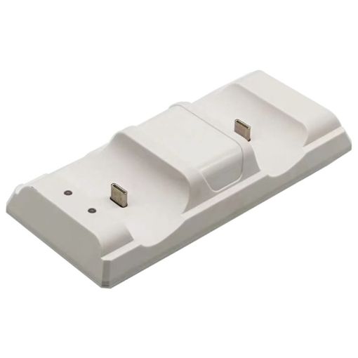 PS5 Controller Dual Port Quick Dock Charger (White) - 1
