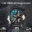 K63 1.96" Silver Steel Bluetooth Call Smart Watch with Health Monitoring - 4