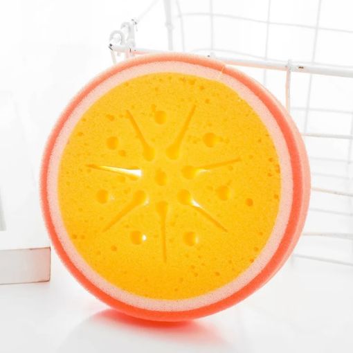 Orange Fruit Model Thickened Sponge Dishcloth Rag Towel - 1
