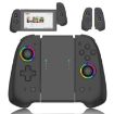 Colorful Light Left & Right Handle for Switch Joycon (Black) - 1