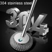 Kacheeg 304 Stainless Steel Pot Brush, Short Style Dishwashing Tool - 4