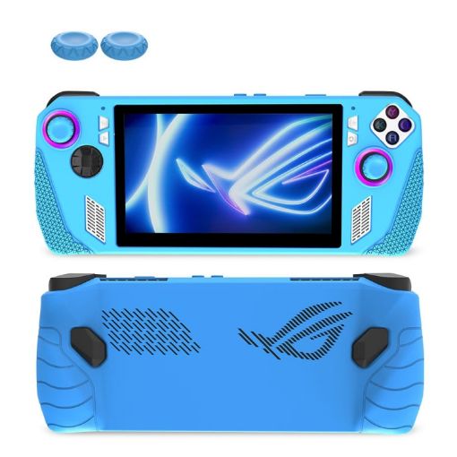 ASUS ROG Ally Console Silicone Cover + Button Cap Set (Blue) - 1