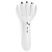 Electric Head Massager: Heated Vibration Comb, Pearl White - 2
