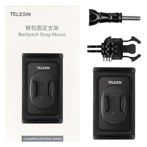 TELESIN Backpack Mount for GoPro/Insta360/SJCAM/DJI, Set A - 1