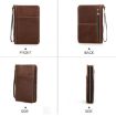 CONTACTS FAMILY CF5009 Leather Travel Cigar Box with Strap (Brown) - 2