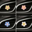 Yellow Candy-colored Five-petal Flower Car Vent Aromatherapy Clip - 2