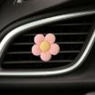 Pink Candy-colored Five-petal Flower Car Vent Aromatherapy Clip - 1