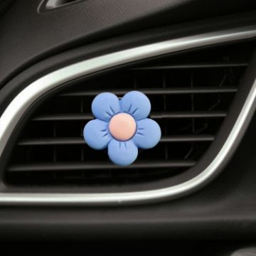 Blue Candy-Colored Flower Car Vent Aromatherapy Clip - 1