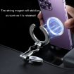 Pearl Black Metal MagSafe Magnetic Folding Phone Holder - 4