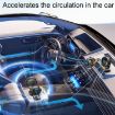 SUITU Car Foldable Fan 12V Cooling, Cigarette Lighter Powered - 5