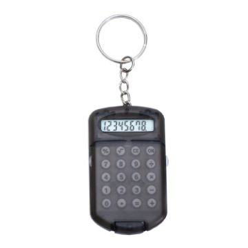 Portable Flip Top Mini Calculator for Students and Office (Black) - 1