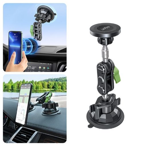 Lanparte RBA-M01 Magnetic Car Phone Holder with Suction Cup - 1