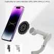 Titanium Magnetic Phone Holder with 1/4" Tripod Hole for Magic Arm - 4
