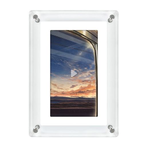 5" HD Digital Photo Frame 1080P Video Display Player (US Plug) - 1