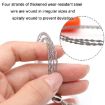 Black 70cm Stainless Steel Wire Saw Rope for Outdoor Camping - 3