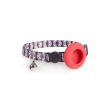 AirTag Pet Collar Holder - Mirror Flower Design with Bell & Buckle - 1