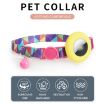 AirTag Pet Collar Holder - Mirror Flower Design with Bell & Buckle - 3