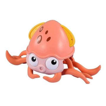 Pink Octopus Toy - Automatic Obstacle Avoidance, Sound & Light - 1