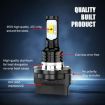 H11B 2pcs 80W Car Headlight Bulbs High Bright Fog Lights White - 5