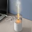 Candle Flame Aromatherapy Diffuser Mini Humidifier (129 Black) - 2