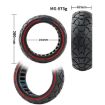 AIMITE 8.5" Electric Scooter Off-Road Tire, Card Slot, Red Line - 5