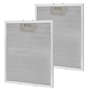2pcs 10.2x12.5 Inch Range Hood Grease Filter, 5-Layer Aluminum Mesh - 1