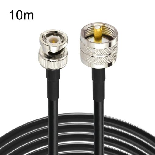 10m RG58 Adapter Cable BNC Male to UHF Male - 1