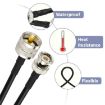 10m RG58 Adapter Cable BNC Male to UHF Male - 3
