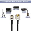 10m RG58 Adapter Cable BNC Male to UHF Male - 6