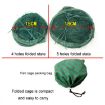 4-Hole Green Automatic Folding Fish Net with Support Rod - 3