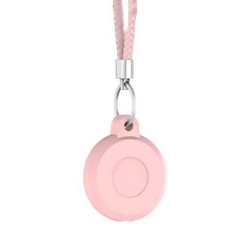 Pink Waterproof Protective Airtag Pet Tracker Case - 1