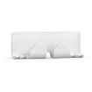 White Desktop Data Cable Storage Hook for Home Computers - 1