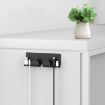 Black Data Cable Storage Hook for Home Computer Desktop - 5