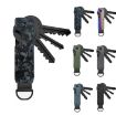 Black Forged Carbon Compact Key Organizer, Holds 2-6 Keys - 2