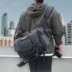 Cwatcun D115 Black Small Waterproof Leather DSLR Camera Bag - 2