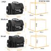 Cwatcun D115 Black Small Waterproof Leather DSLR Camera Bag - 3