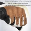 SULAITE XXL Khaki Motorcycle Touch Screen Full Finger Gloves - 4