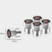 Green 4pcs Car/Motorcycle Valve Cap Tire Decoration Set - 3