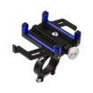 Blue Aluminum Alloy Mobile Phone Holder for Motorcycles & Bicycles - 1