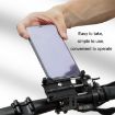Blue Aluminum Alloy Mobile Phone Holder for Motorcycles & Bicycles - 6